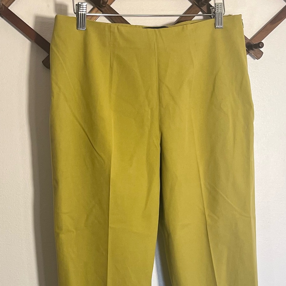 Piazza Sempione Audrey cotton Blend Cropped green Pants Size US8 - Picture 7 of 7